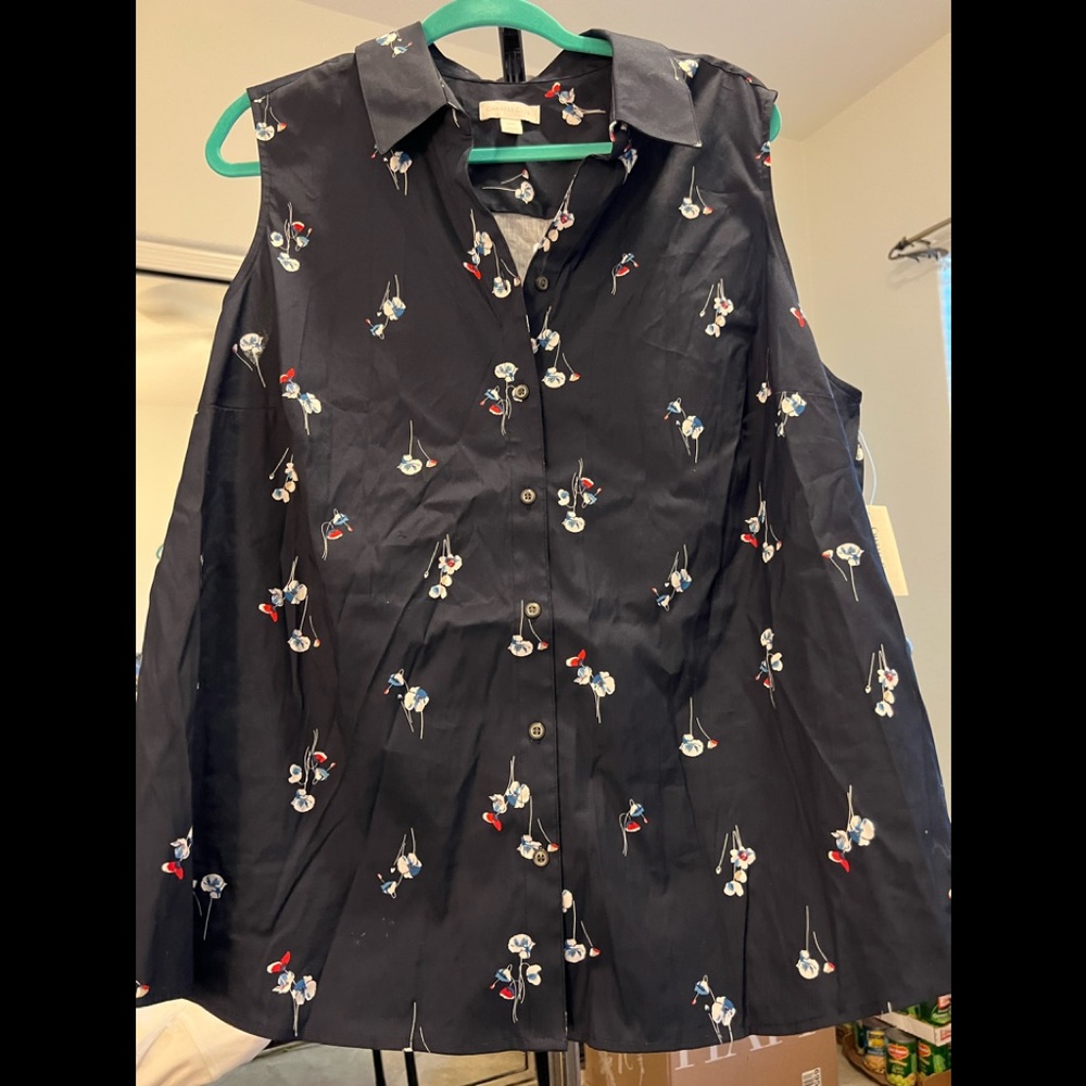 Crisp summer blouse